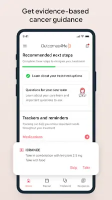 Outcomes4Me Cancer Care android App screenshot 6